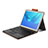 Leather Case Stands Flip Cover with Keyboard for Huawei MediaPad M5 Pro 10.8 Brown