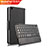 Leather Case Stands Flip Cover with Keyboard for Huawei MediaPad T3 8.0 KOB-W09 KOB-L09 Black