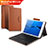 Leather Case Stands Flip Cover with Keyboard L02 for Huawei MediaPad M3 Lite 10.1 BAH-W09 White
