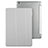 Leather Case Stands Flip Cover with Tempered Glass Screen Protector for Apple iPad Mini 2 Silver