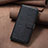 Leather Case Stands Flip Flowers Cover Holder BF2 for Oppo A74 5G Black