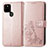 Leather Case Stands Flip Flowers Cover Holder for Google Pixel 5a 5G Rose Gold