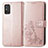 Leather Case Stands Flip Flowers Cover Holder for Huawei Honor X10 Max 5G Pink