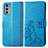 Leather Case Stands Flip Flowers Cover Holder for Motorola Moto Edge 20 5G