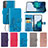 Leather Case Stands Flip Flowers Cover Holder for Samsung Galaxy S21 5G