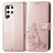 Leather Case Stands Flip Flowers Cover Holder for Samsung Galaxy S22 Ultra 5G