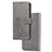 Leather Case Stands Flip Flowers Cover Holder for Sony Xperia 1 Gray