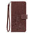 Leather Case Stands Flip Flowers Cover Holder for Sony Xperia 8