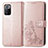Leather Case Stands Flip Flowers Cover Holder for Xiaomi Poco X3 GT 5G Pink