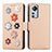 Leather Case Stands Flip Flowers Cover Holder L01 for Xiaomi Mi 12 Pro 5G