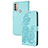 Leather Case Stands Flip Flowers Cover Holder Y01X for Motorola Moto E40