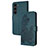 Leather Case Stands Flip Flowers Cover Holder Y01X for Samsung Galaxy S22 5G
