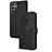 Leather Case Stands Flip Flowers Cover Holder Y01X for Samsung Galaxy S23 Ultra 5G Black