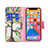 Leather Case Stands Flip Flowers Cover L03 Holder for Apple iPhone 13 Pro Mixed