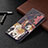 Leather Case Stands Flip Flowers Cover L07 Holder for Apple iPhone 14 Plus Mixed