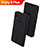 Leather Case Stands Flip Holder Cover for Huawei Enjoy 9 Plus Black