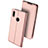 Leather Case Stands Flip Holder Cover for Huawei Enjoy 9 Plus Rose Gold