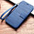 Leather Case Stands Flip Holder Cover for Huawei Honor Play 8A Blue