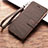 Leather Case Stands Flip Holder Cover for Huawei Honor Play 8A Brown
