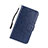 Leather Case Stands Flip Holder Cover for Huawei P Smart (2019) Blue