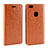 Leather Case Stands Flip Holder Cover for Huawei P10 Lite Orange