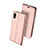 Leather Case Stands Flip Holder Cover for Huawei Y7 Pro (2019) Rose Gold