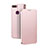 Leather Case Stands Flip Holder Cover for Oppo A7 Rose Gold