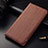 Leather Case Stands Flip Holder Cover for Oppo Find X Super Flash Edition Brown