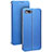 Leather Case Stands Flip Holder Cover for Oppo RX17 Neo Blue