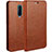 Leather Case Stands Flip Holder Cover for Oppo RX17 Pro Orange