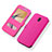 Leather Case Stands Flip Holder Cover for Samsung Galaxy J5 (2017) SM-J750F Hot Pink