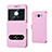 Leather Case Stands Flip Holder Cover for Samsung Galaxy J7 (2016) J710F J710FN Pink