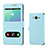 Leather Case Stands Flip Holder Cover for Samsung Galaxy On7 G600FY Sky Blue