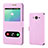 Leather Case Stands Flip Holder Cover for Samsung Galaxy On7 Pro Pink
