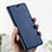 Leather Case Stands Flip Holder Cover L01 for Oppo AX7 Blue