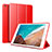 Leather Case Stands Flip Holder Cover L01 for Xiaomi Mi Pad 4 Red