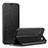 Leather Case Stands Flip Holder Cover P01 for Samsung Galaxy S8 Plus Black