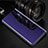 Leather Case Stands Flip Holder Mirror Cover for Oppo R17 Pro Purple