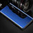 Leather Case Stands Flip Holder Mirror Cover for Oppo RX17 Pro Blue