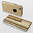 Leather Case Stands Flip Mirror Cover Holder for Apple iPhone 6 Plus Gold