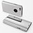 Leather Case Stands Flip Mirror Cover Holder for Apple iPhone 6 Silver