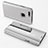 Leather Case Stands Flip Mirror Cover Holder for Apple iPhone 7 Plus Silver