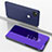 Leather Case Stands Flip Mirror Cover Holder for Google Pixel 4a Purple