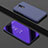 Leather Case Stands Flip Mirror Cover Holder for Huawei Mate 20 Lite Purple