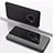 Leather Case Stands Flip Mirror Cover Holder for Huawei Mate 30 Lite Black