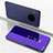Leather Case Stands Flip Mirror Cover Holder for Huawei Mate 30 Pro Purple