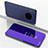 Leather Case Stands Flip Mirror Cover Holder for Huawei Mate 30 Purple