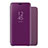 Leather Case Stands Flip Mirror Cover Holder for Huawei Nova 5 Purple