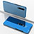 Leather Case Stands Flip Mirror Cover Holder for Huawei P30 Blue