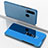 Leather Case Stands Flip Mirror Cover Holder for Huawei P30 Lite Blue